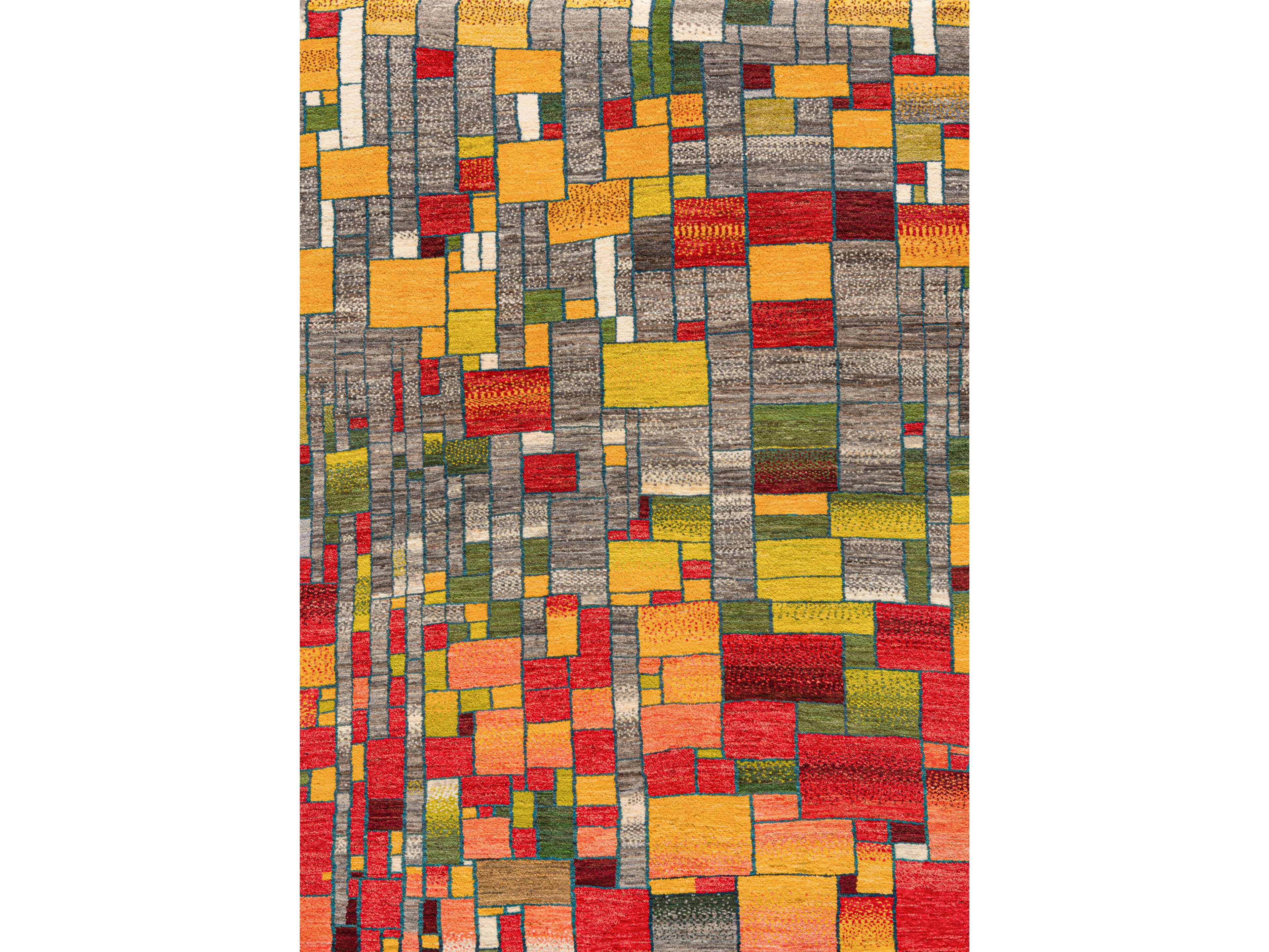 Прямоугольный шерстяной клетчатый ковер Zollanvari Stained-Glass-Designer ARCH-00101906 - Вид №1