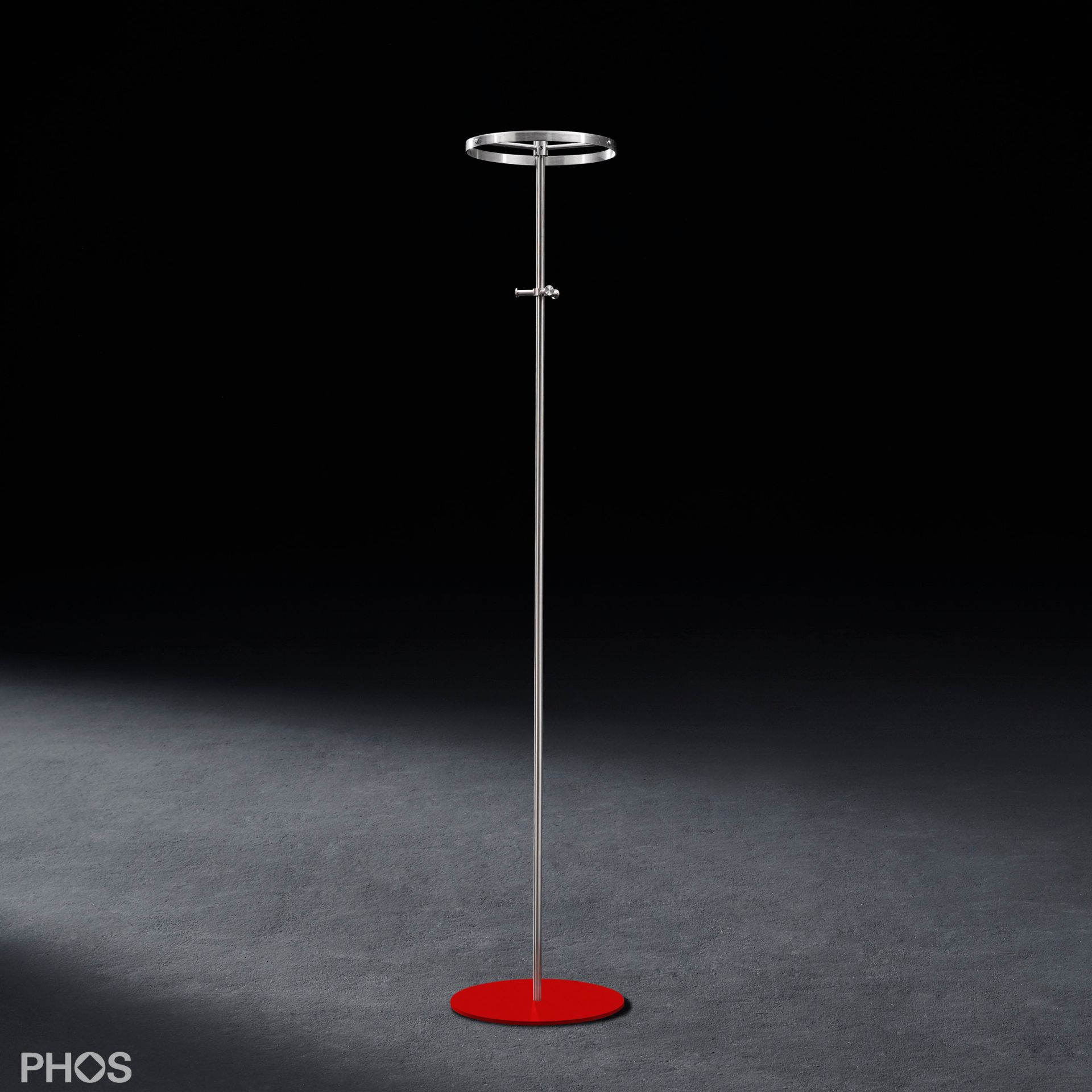 GSTC-BPR Круглая вешалка для одежды, опорная пластина: красная. PHOS 