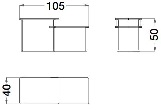 Высокий журнальный столик из эвкалипта и металла CPRN HOMOOD Шестое чувство ARCH-00051272 - Вид №2