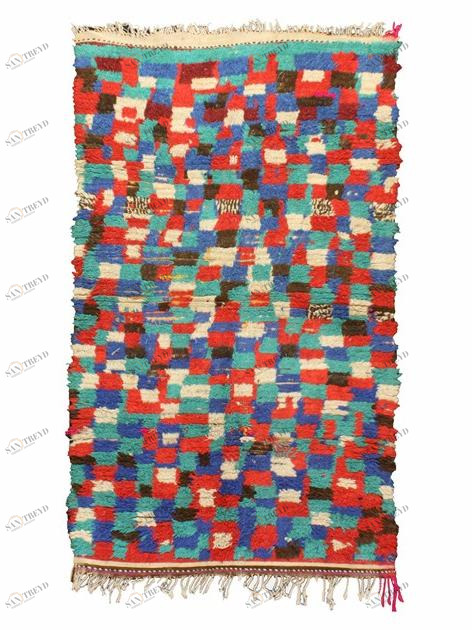 AFOLKI Ковер из шерсти с длинным ворсом и узором Azilal Ta923be