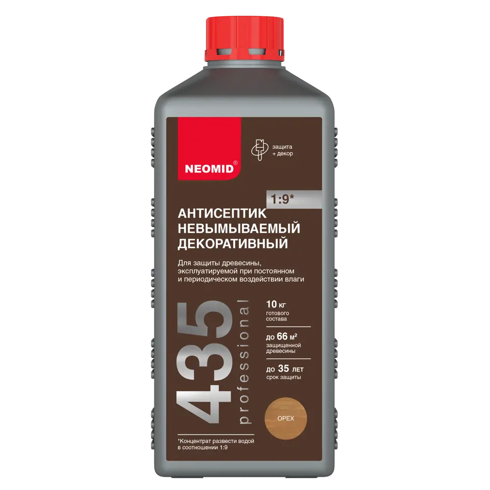 NEOMID Антисептик тонирующий для максимальной защиты древесины 1 кг 18551812 STLM-0011298 - Вид №1