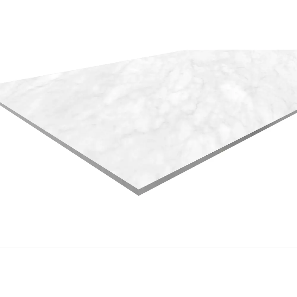 Стеновая панель White Carrara 240x60 см ALUMOART 84548128 STLM-0051802 - Вид №1