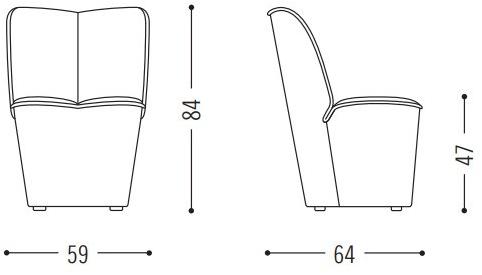 COR Кресло из ткани Nenou sun-id-1431778 - Вид №9