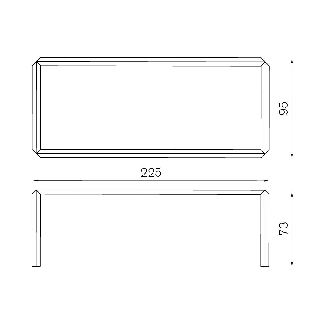 Алюминиевый стол BALERI ITALIA T-образный стол ARCH-00080070 - Вид №20