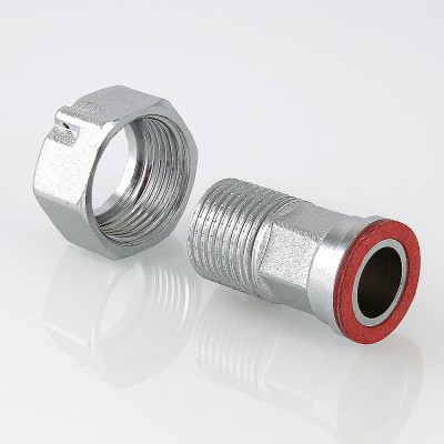 VTr.612.N.0004 Полусгон с накидной гайкой и обратным клапаном Valtec 1/2"  - Вид №5