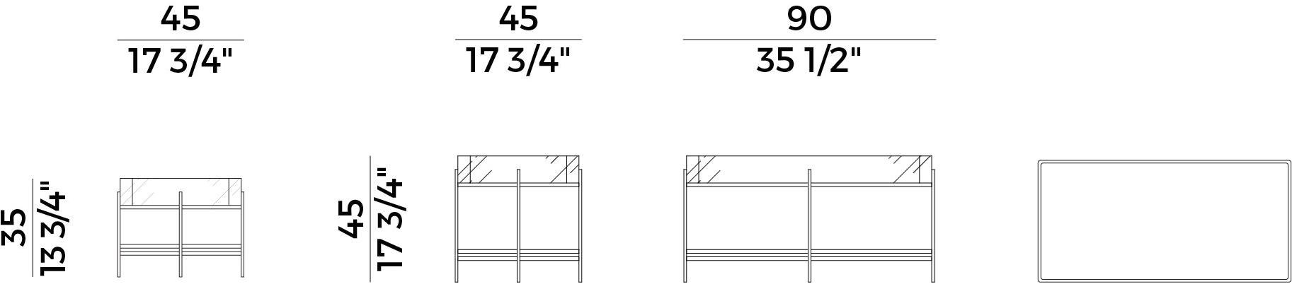 Potocco Прямоугольный журнальный столик с подносом Tray 872/tr - Вид №6