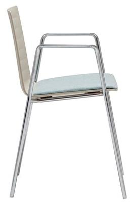 Andreu World Стул из полимера штабелируемый с подлокотниками Flex high back So1610 - Вид №5