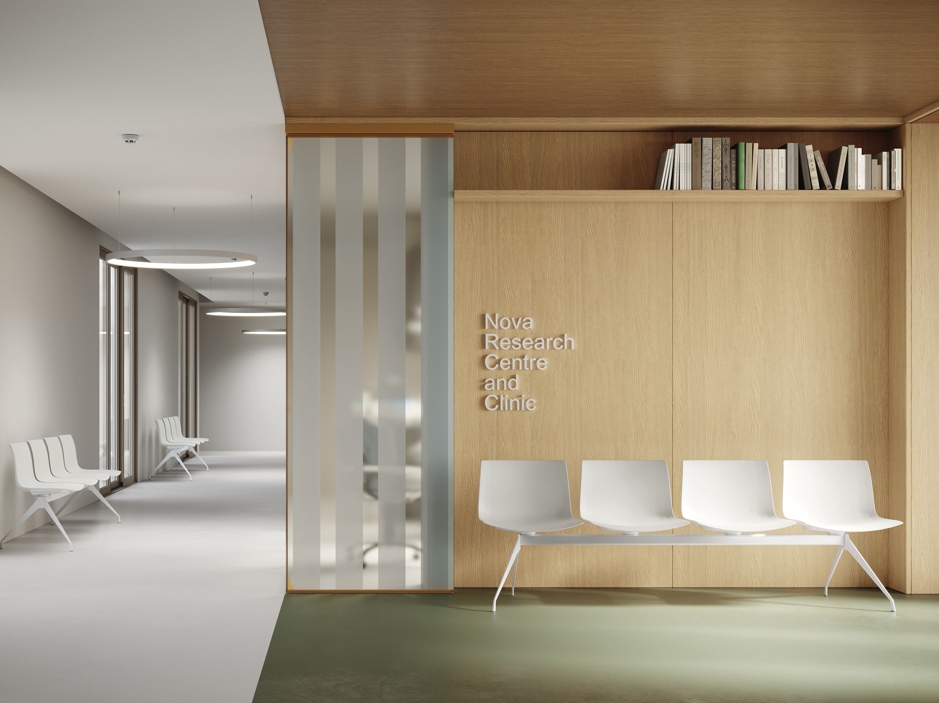 Сиденье на полипропиленовом стержне Arper CATIFA (RE) BENCH ARCH-00139946 - Вид №1