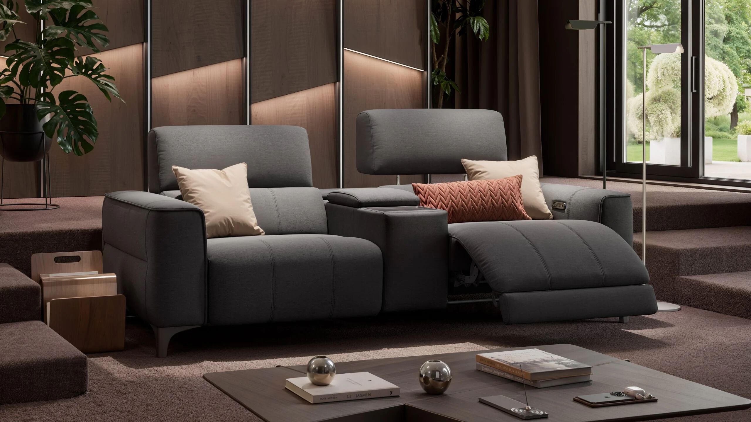 2 местный домашний кинотеатр ткань диван Sofanella Nanto Kino ARCH-00031874 - Вид №6