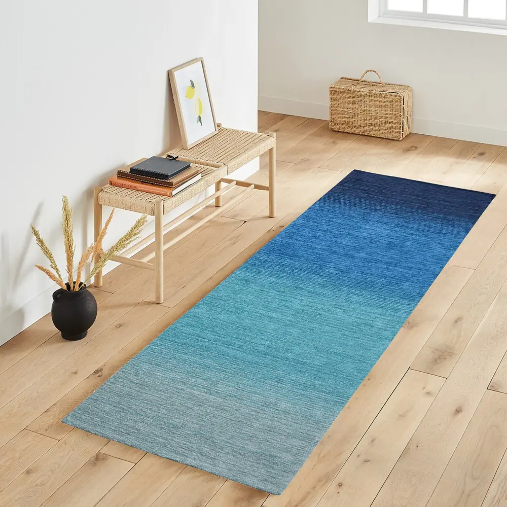 Коврик Сабрина 256 75x160 см латекс/шенилл цвет синий CTIM STLM-2147609