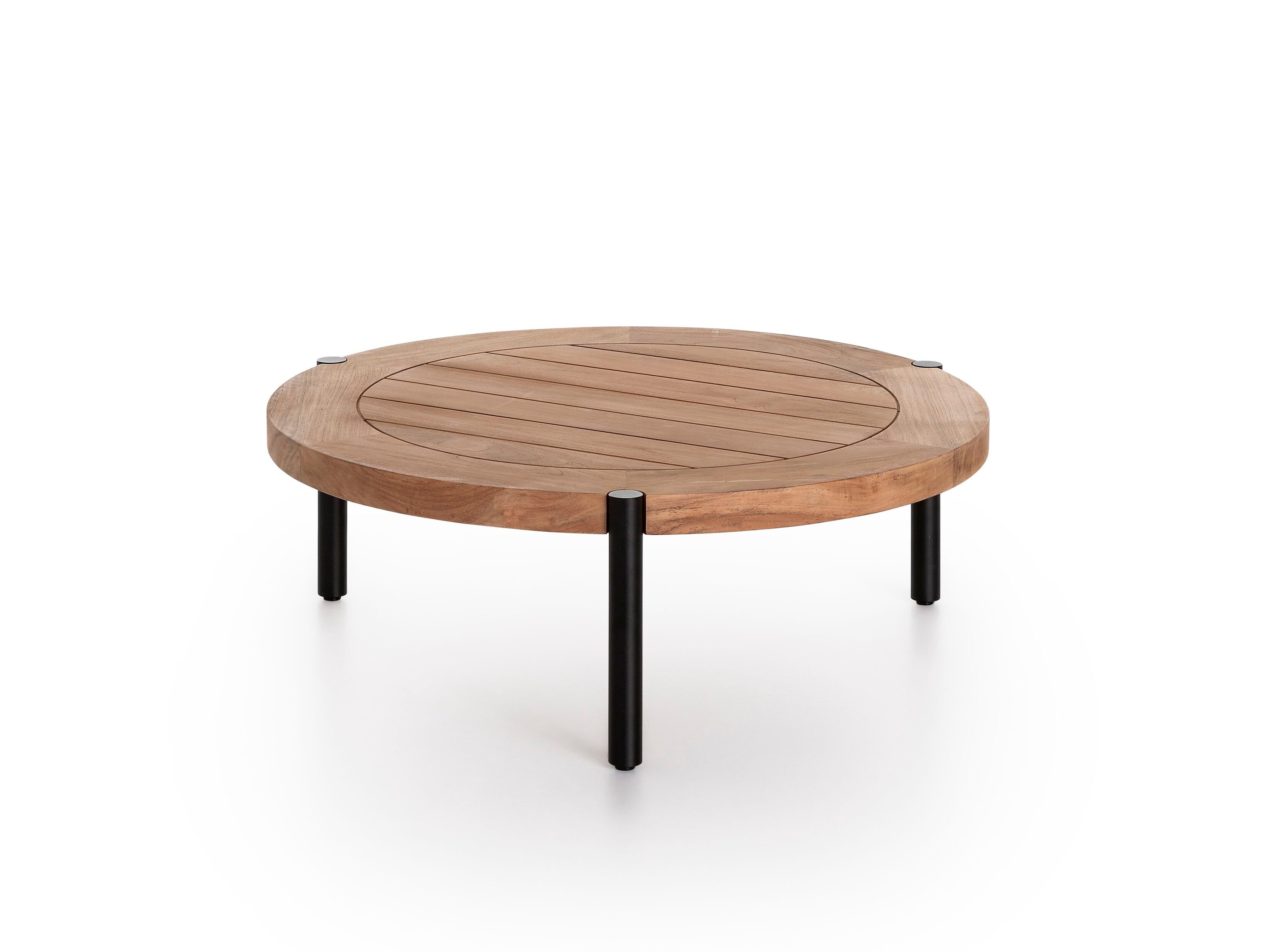 Круглый низкий стол из тикового дерева GANDIABLASCO Lademadera ARCH-00030883 - Вид №2