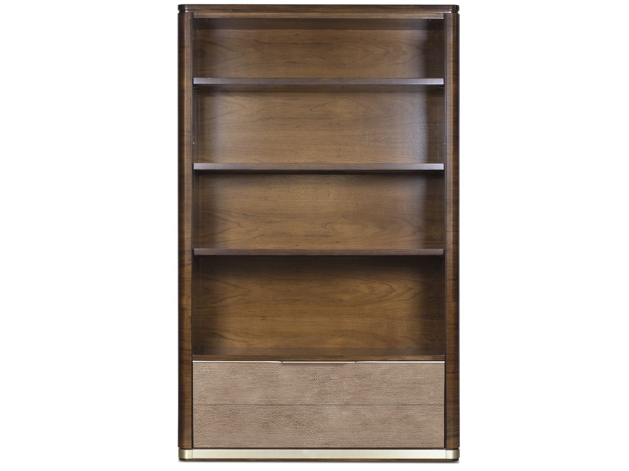 Книжный шкаф из дерева и кожи Hurtado Evolution ARCH-00064047