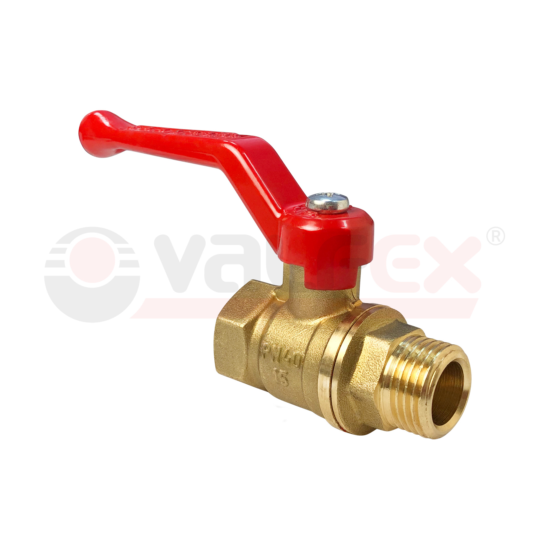 VF.215.LR1.034 Valfex Кран шаровой, ручка-рычаг (внутр.-наруж.)  3/4" 