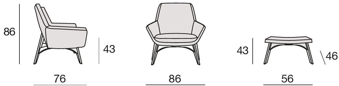 CTS SALOTTI Кресло со съемным чехлом Elle sun-id-1491579 - Вид №2
