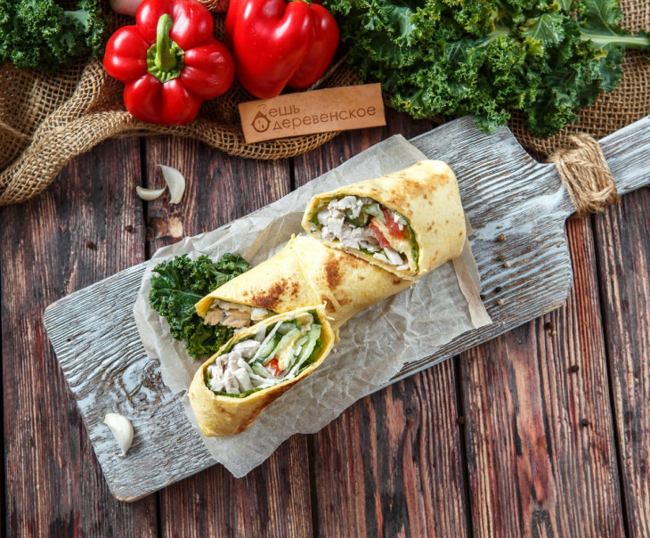 5695 Шаурма из фермерской курицы по-царски Вкусляндия 