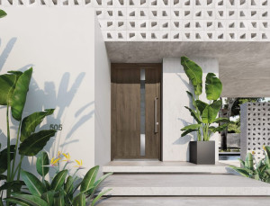 Входная дверь из ПВХ