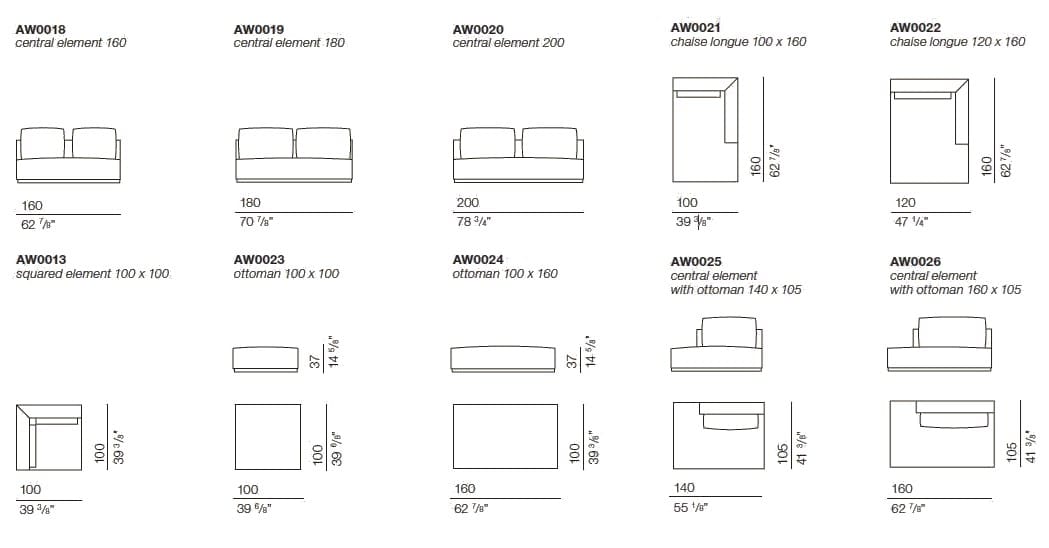 Секционный тканевый диван с полуостровом BODEMA Anyway ARCH-00066070 - Вид №10