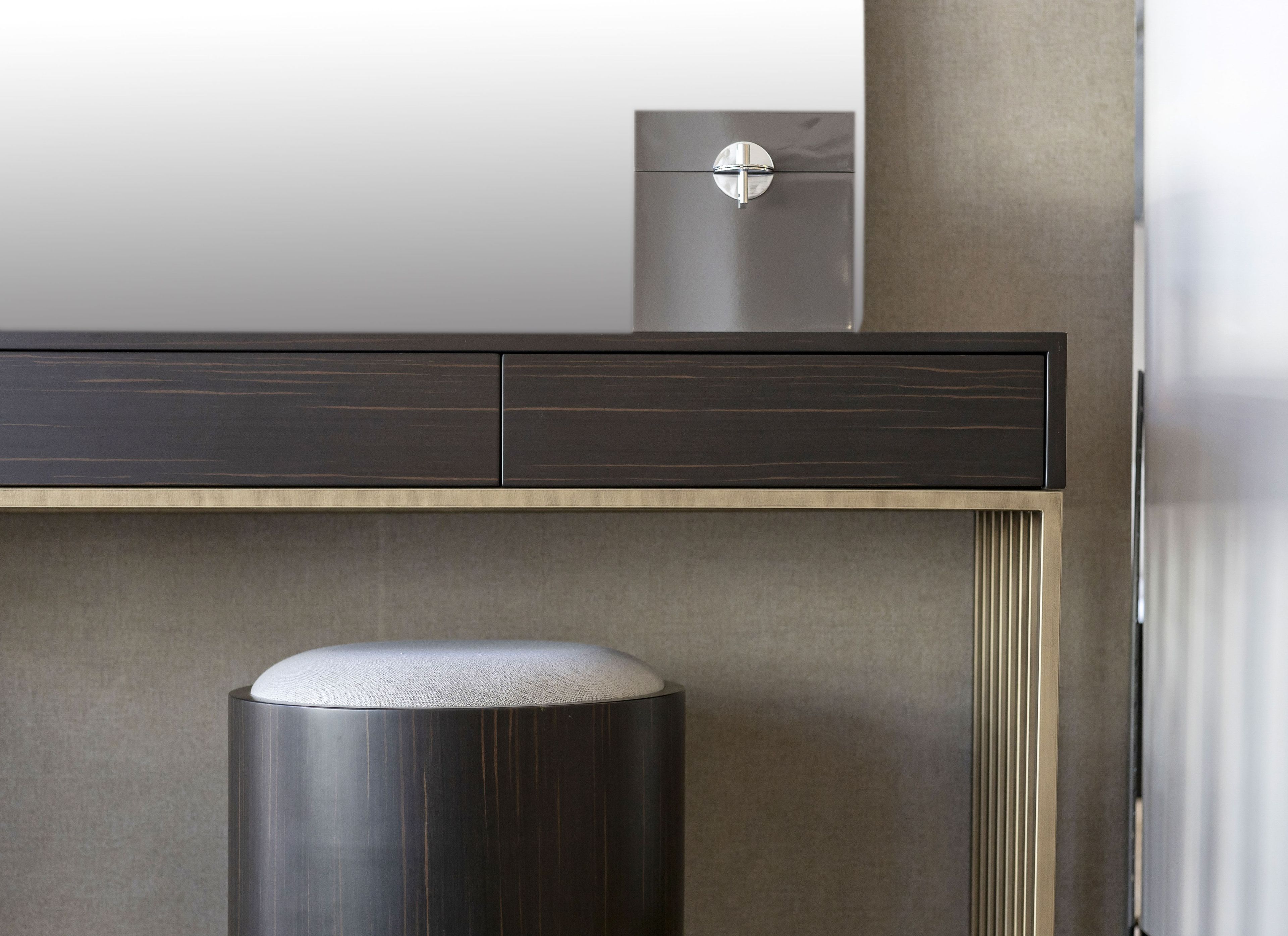 Круглый пуф из шпона Stylish Club His &amp ARCH-00044604 - Вид №6