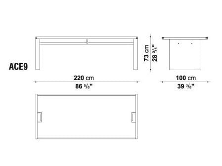 Прямоугольный рабочий стол B&B Italia Project AC Executive ARCH-00120250 - Вид №2