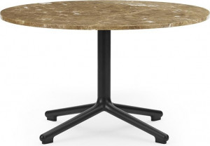 604165 Журнальный столик Black Alu H40 Ø70 см Мрамор Normann Copenhagen Lunar