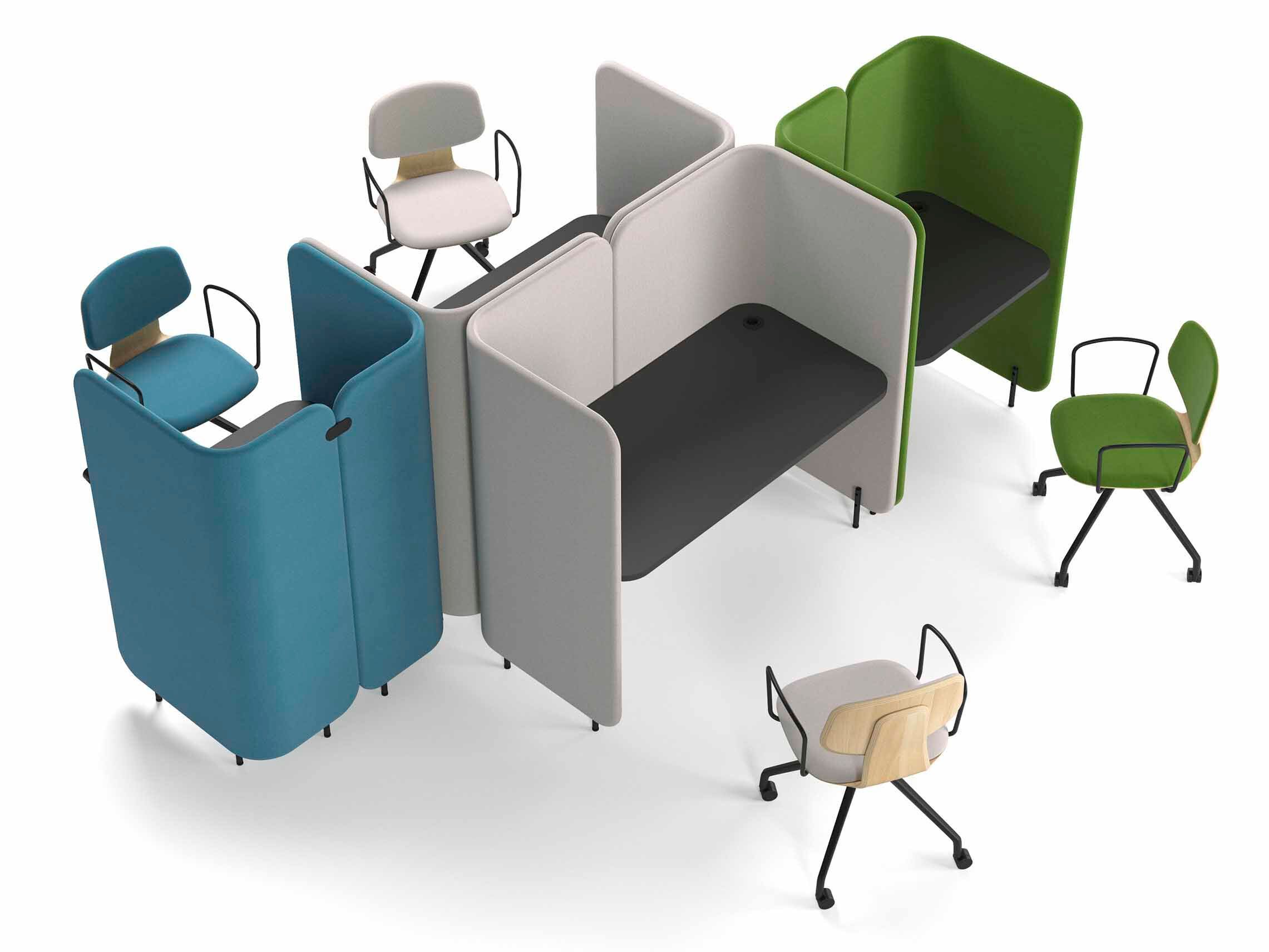 Секционный стол с разделительными панелями SITLOSOPHY® Berirama ARCH-00041933