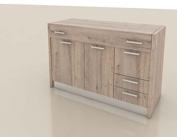 Mobilspazio Выдвижная деревянная мини-кухня Zeus K141 - Вид №1