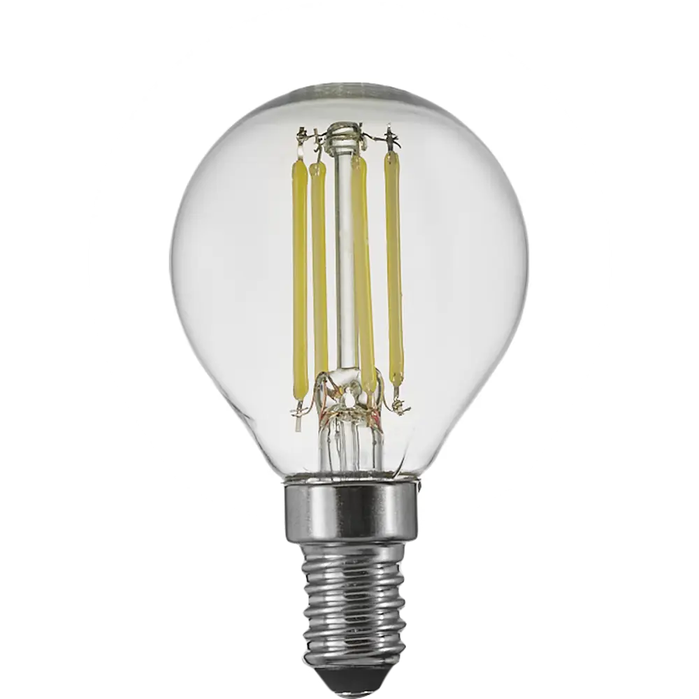 Лампа светодиодная Osram P E14 220/240 В 4 Вт шар 470 лм холодный белый свет 85306985 STLM-2020351  - Вид №1