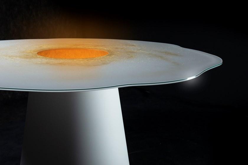 Unica by Tecnotelai Круглый стол из нержавеющей стали и стекла Orbita sun-id-1388388 - Вид №2