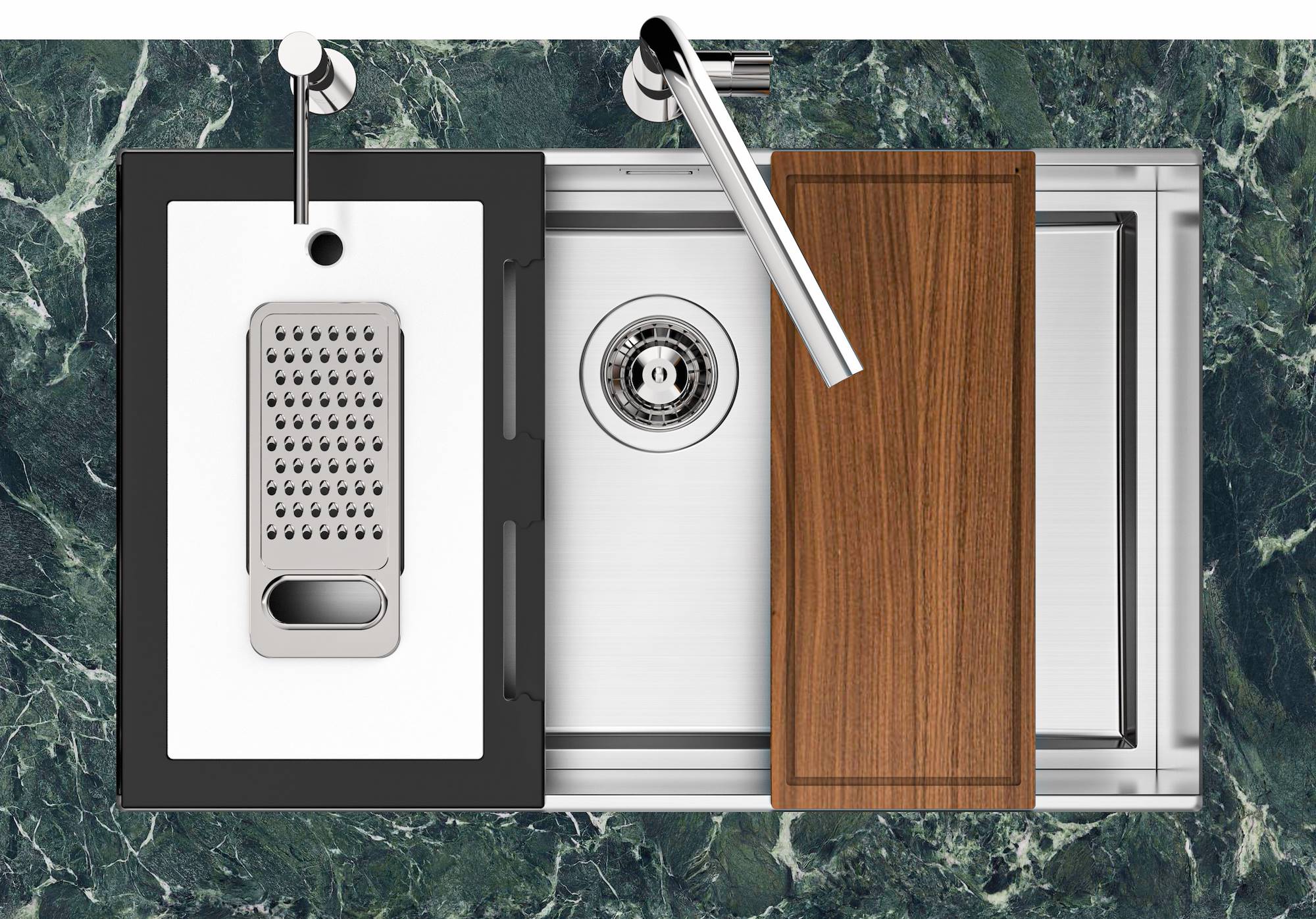 Раковина из нержавеющей стали с одной чашей Foster Quadra Evo ARCH-00151399 - Вид №1