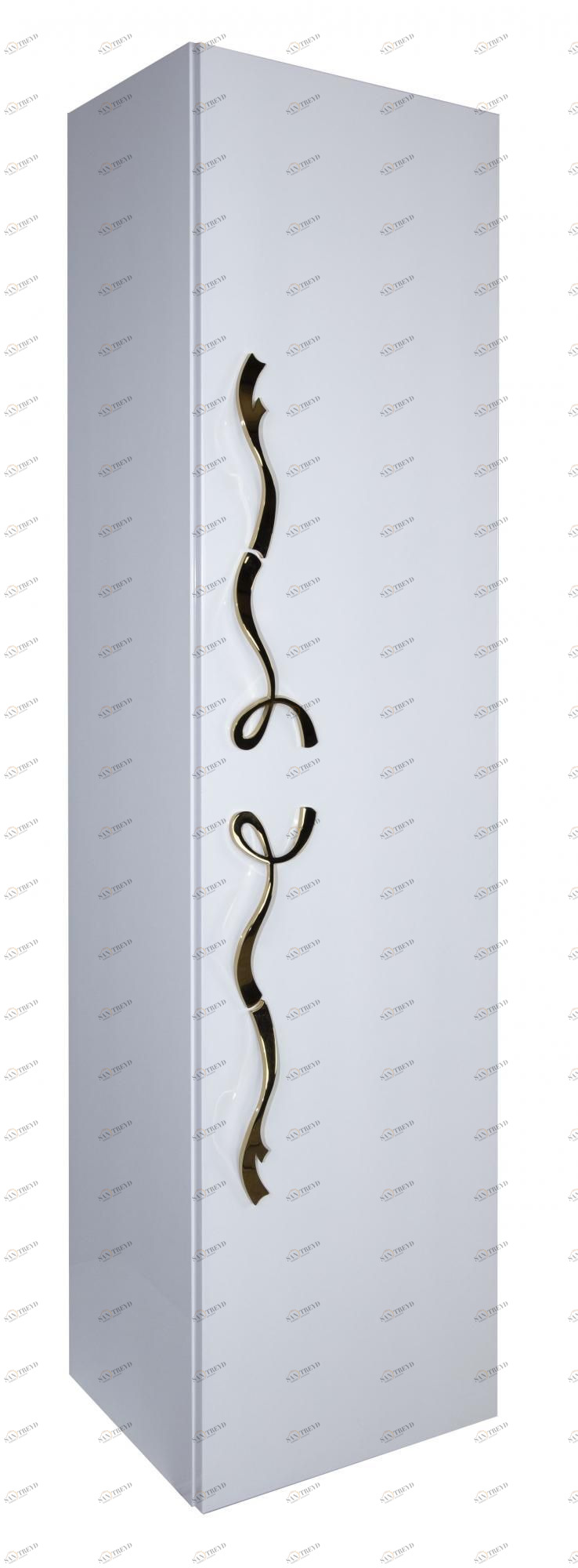 Колонка LAURA 1 дверь Белый глянец Золото Tessoro TSLA1SWG