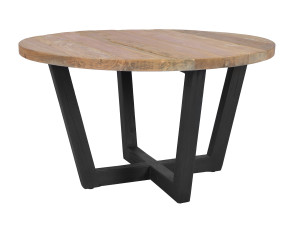 Круглый стол из тикового дерева