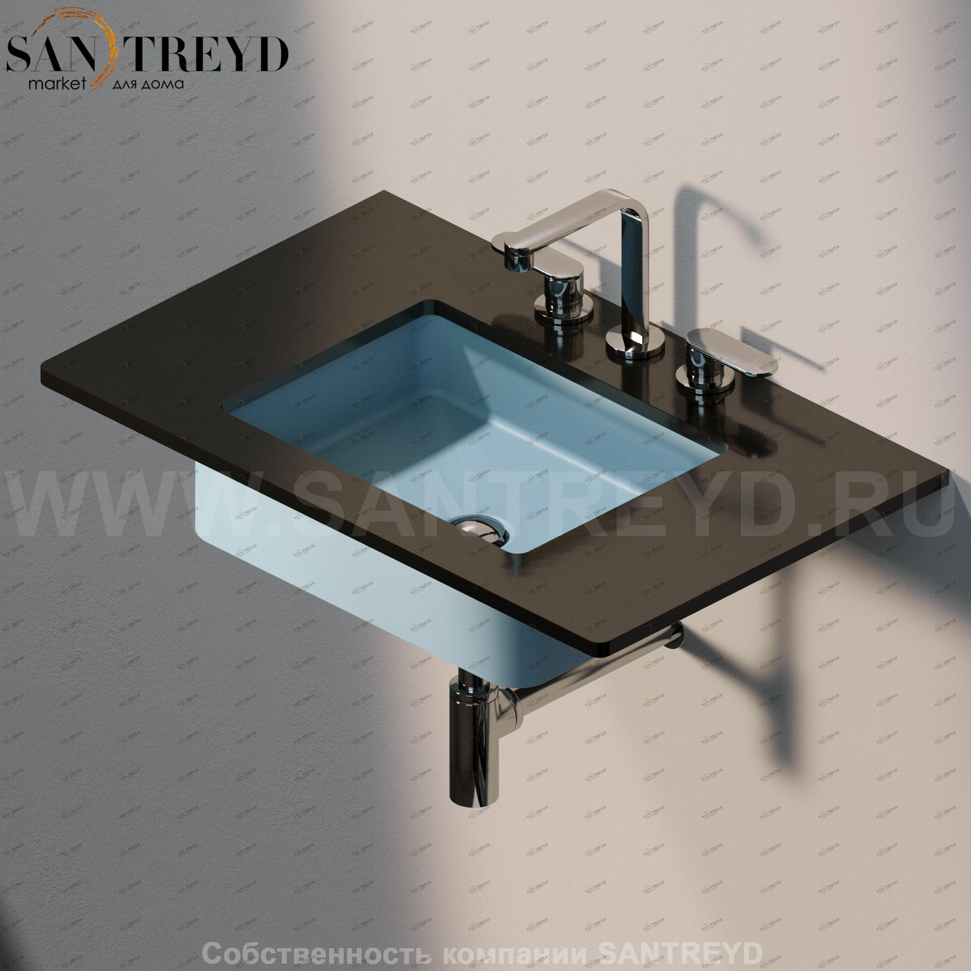 MW48SP5014 Накладная раковина под столешницу  квадратная Ceramica Flaminia Miniwash