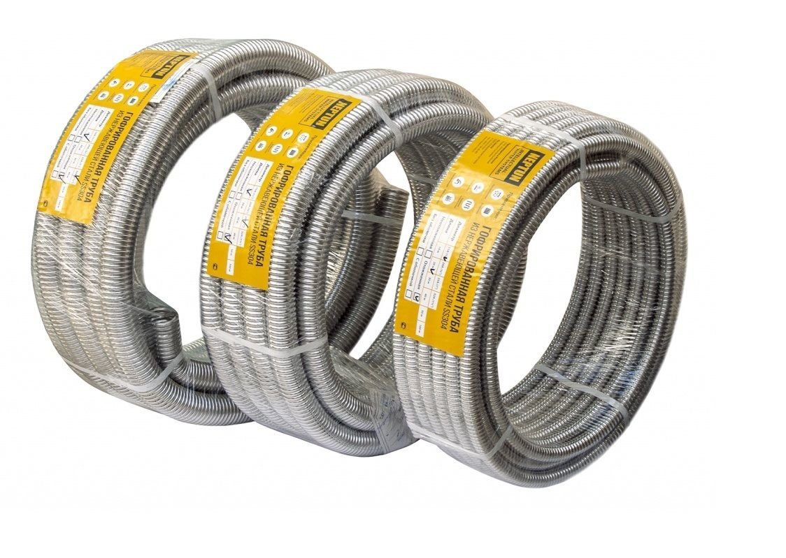 Труба гофр. Neptun IWS 20х0.3 нержавеющая - бухта 30 м. отожженная 43059210000033 - Вид №1