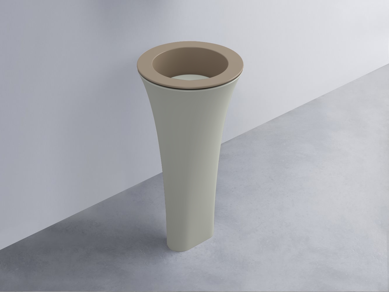AMLA45-AN+AMPILT-PM+AMCOLT-PM Раковина Amedeo Tondo отдельностоящая cielo Enjoy + Amedeo Ceramica Cielo