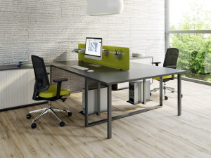 Множественный прямоугольный стол со встроенной полкой