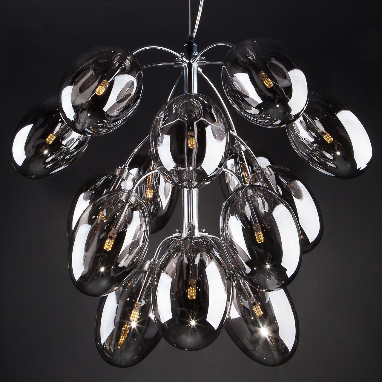 Подвесная люстра Bogates Grape 291/15 BOGATES ДИЗАЙНЕРСКИЕ, GRAPE 187532 Серый  - Вид №3