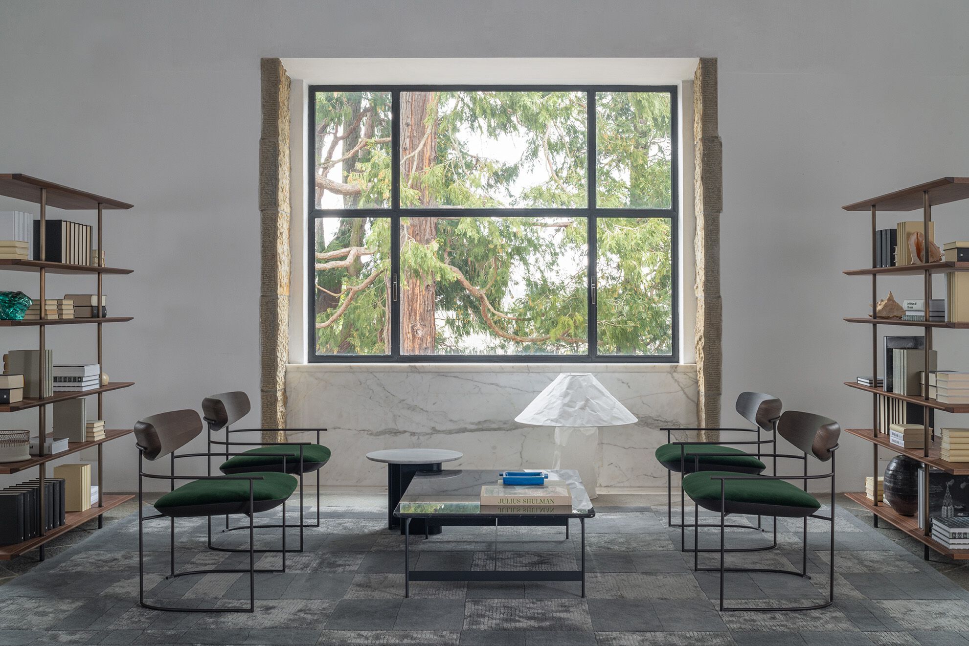 Кресло с металлическим каркасом и тканевым сиденьем Potocco Keel Light ARCH-00091508 - Вид №2