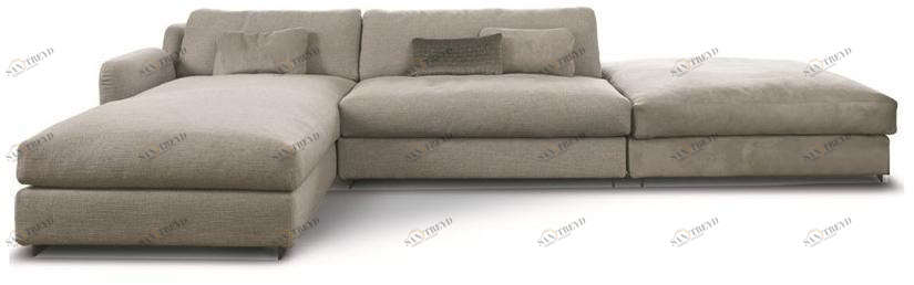 CTS SALOTTI Модульный тканевый диван с шезлонгом Bloom sun-id-1477622