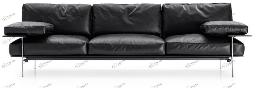 B&B Italia 3-х местный кожаный диван Diesis sun-id-1430470