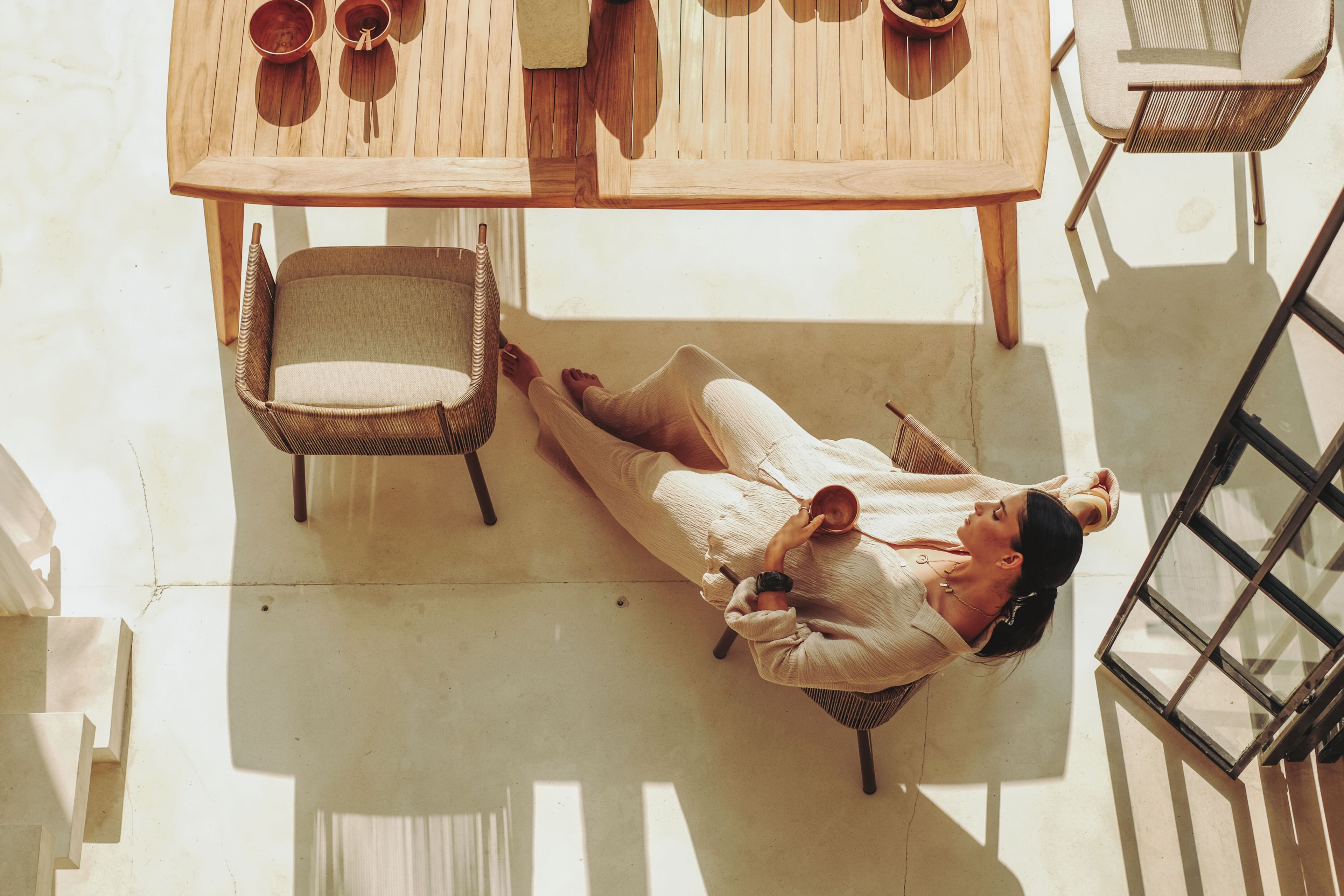 Веревочный садовый стул с подлокотниками cbdesign Kiki ARCH-00086676 - Вид №5