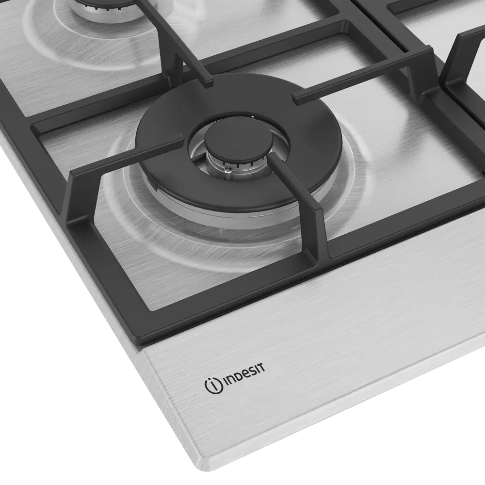 Газовая Варочная Панель Indesit Thpm 642 W/ix/i 58 См 4 Конфорки Цвет Нержавеющая Сталь STLM-2197461 - Вид №3