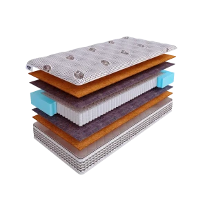 90979330 Матрас SkySleep NATIVE PRO Cocos S1000 180x220 см независимый пружинный блок, двуспальный, ортопедический, жесткий, коко STLM-1392258