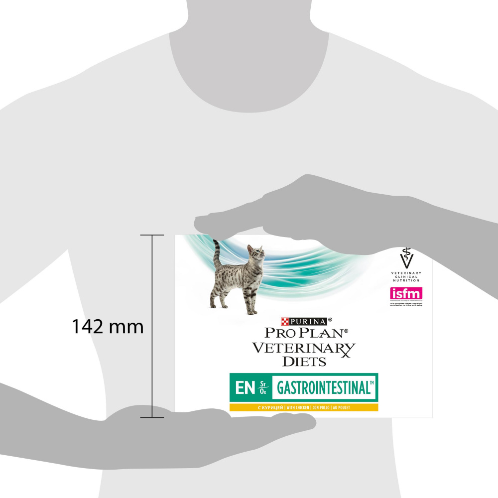 ПР0045320 Корм для кошек Veterinary Diets EN для взрослых и котят при нарушениях ЖКТ, курица пауч 85г Pro Plan  - Вид №9