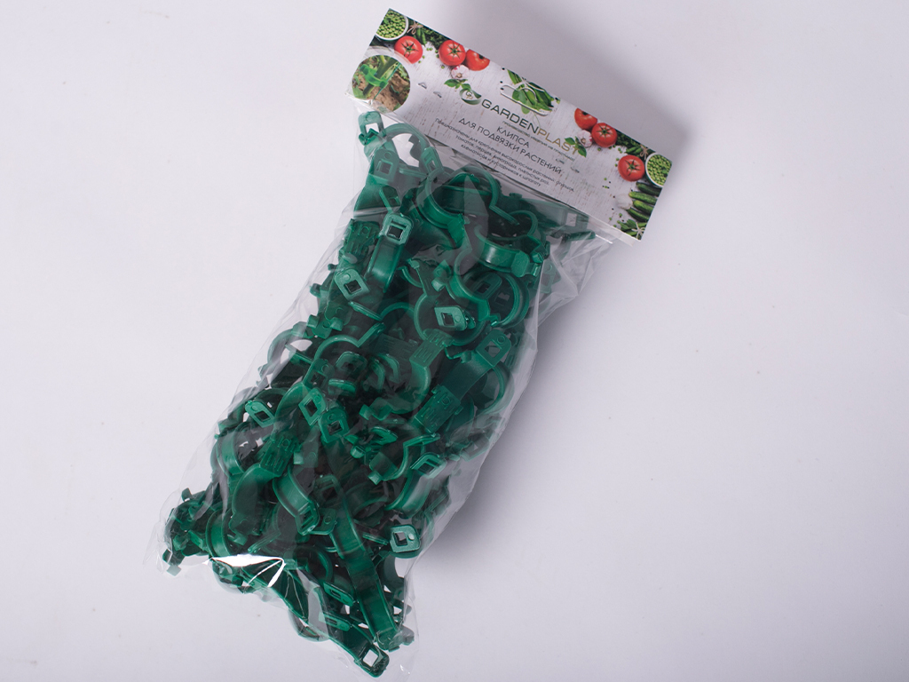 Клипса для крепления растений, 100 шт ГеоПластБорд GPBST-193 - Вид №2