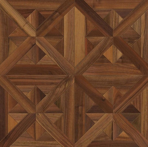 Модульный паркет Da Vinci Afina Орех Европейский (Грецкий) Натур (Гладкая) 458х458 мм 2600600720 - Вид №1