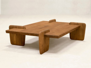 Прямоугольный журнальный столик из тикового дерева