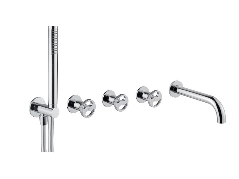 Хромированный латунный настенный смеситель для ванны Bugnatese тысяча девятьсот пятьдесят ARCH-00054383 - Вид №1