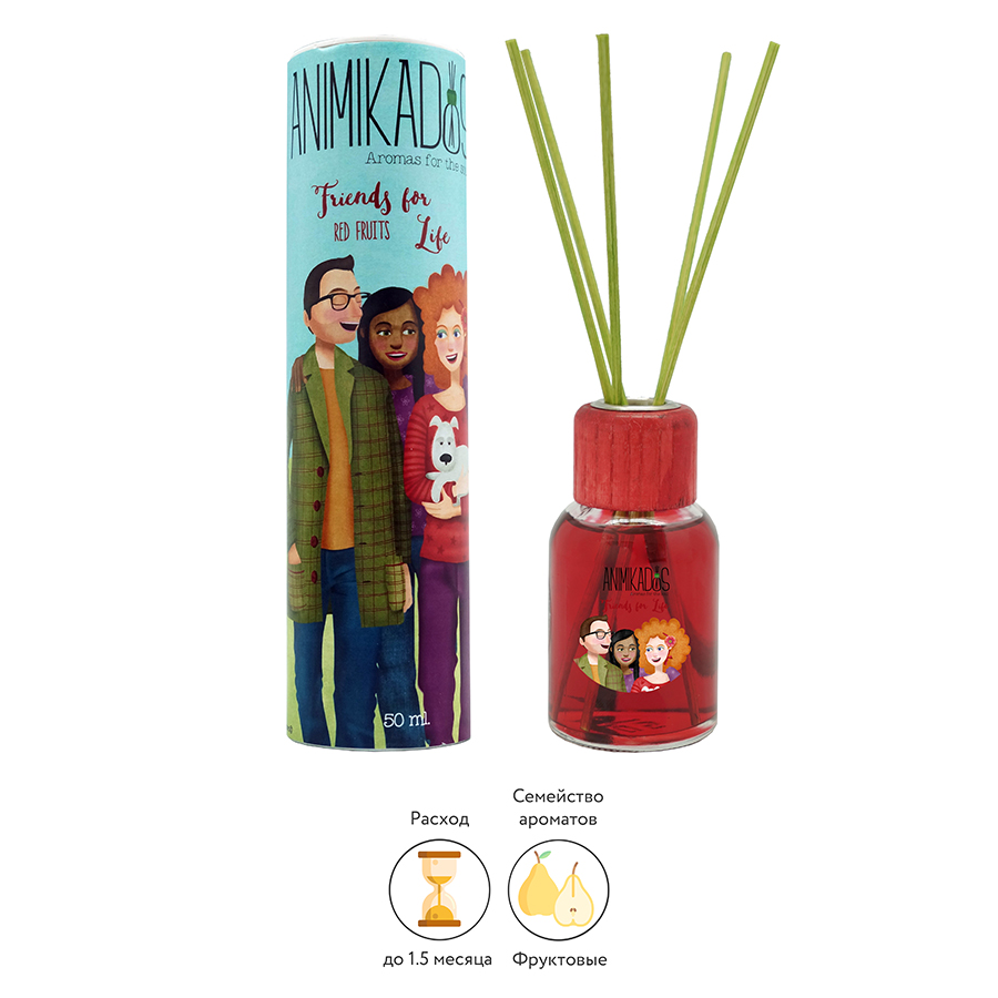 MK050ASAMGB Диффузор ароматический , animikados, friends for life, 50 мл Ambientair  - Вид №1