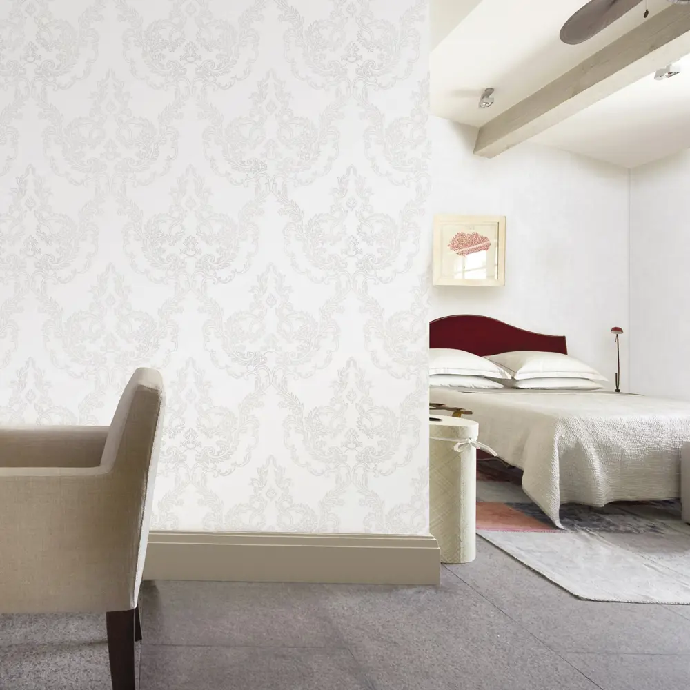 Обои флизелиновые Erismann Sorbonn белые 1.06 м ЭР60541-06 Sorbonne STLM-2124913 - Вид №4