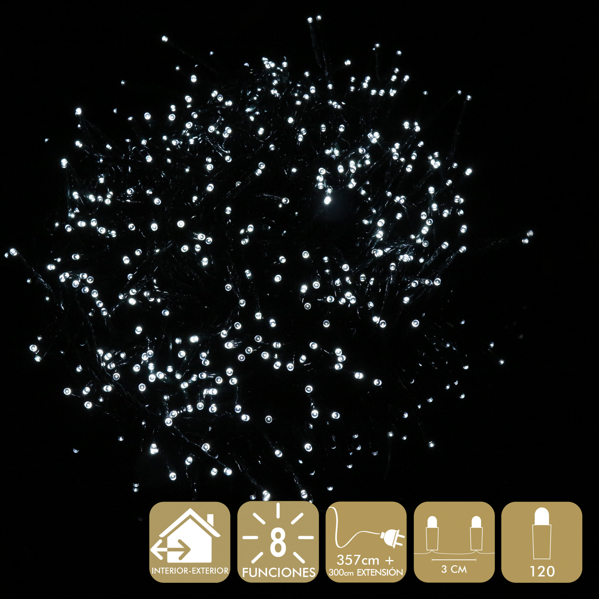 DZ-110-160 ГИРЛЯНДА 120 LED (220V) TO4ROOMS 